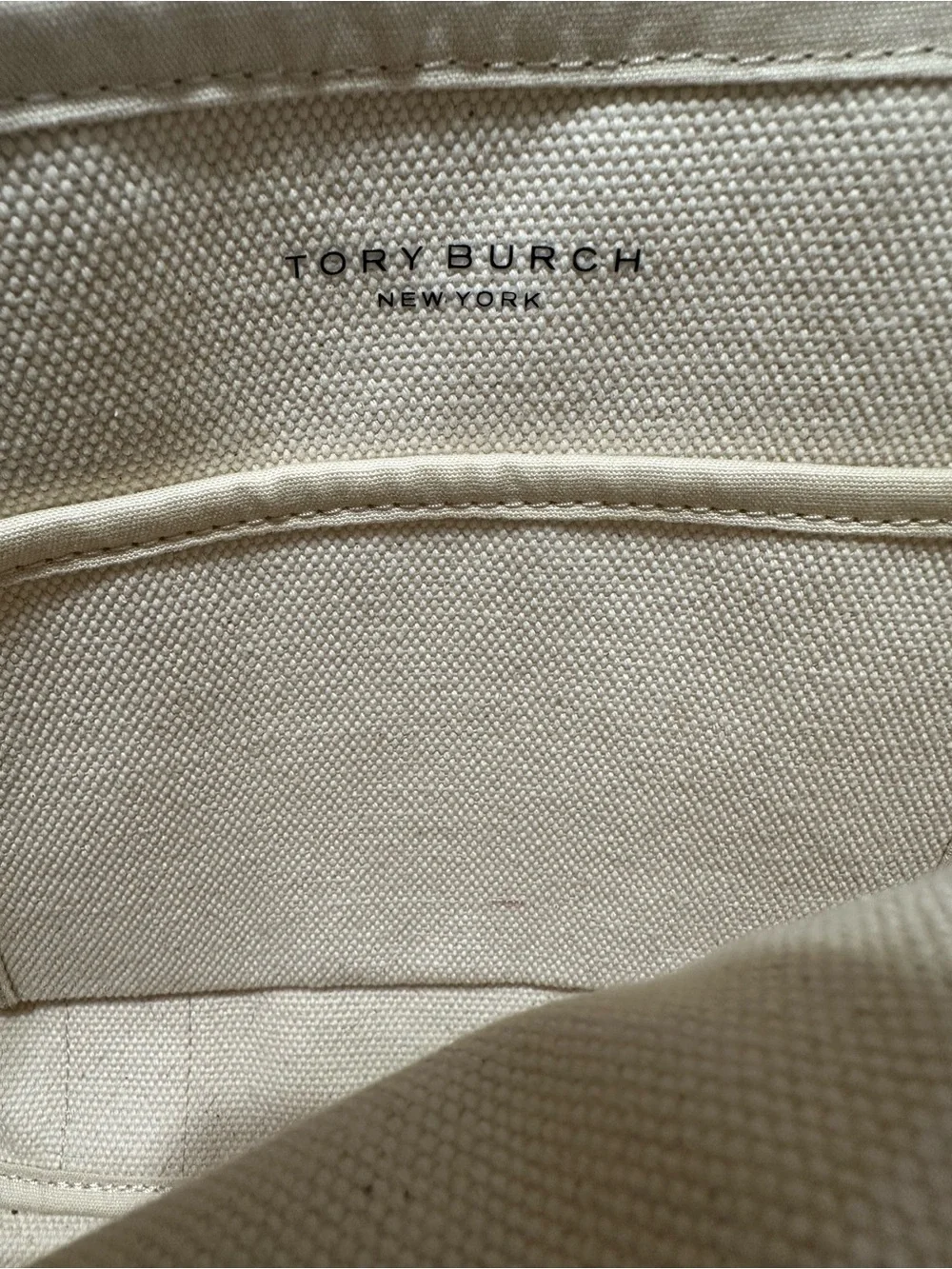 Tory Burch Small Canvas Tote in Natural